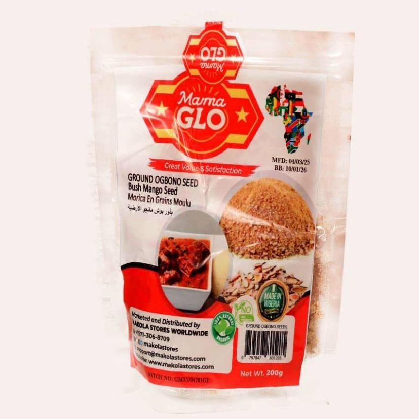 Mama Glo - Ground Ogbono/ Bush Mango Seed ( Soup Thickener) (300g) image 0